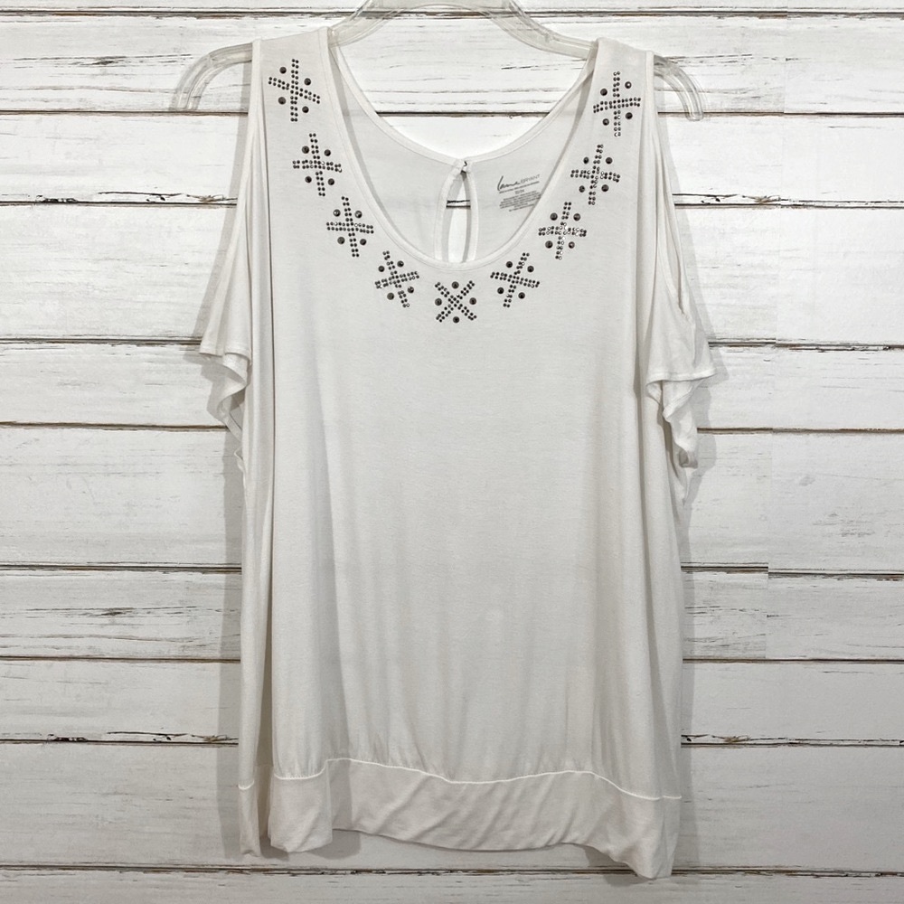 🌟 Lane Bryant Cold Shoulder Top